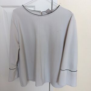 Women's Long Sleeve White Blouse